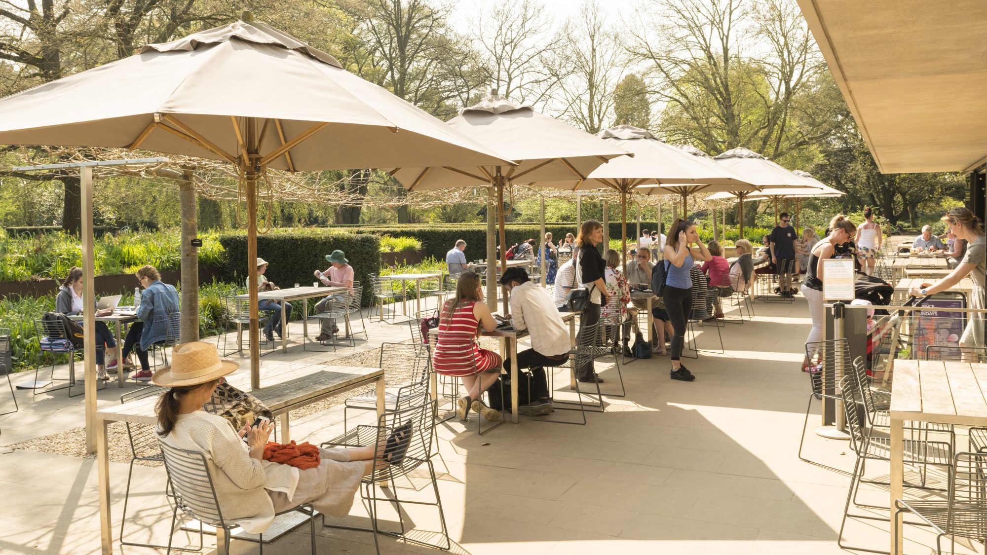 The patio of the Garden café.