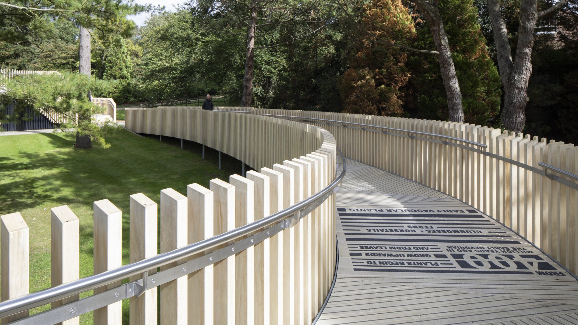 The rising path walkway.