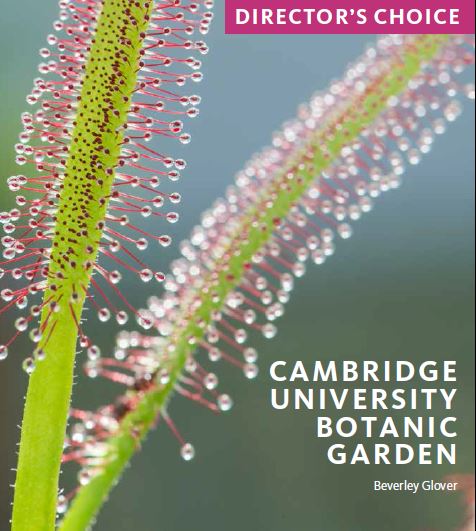 A book with a green plant on, that reads Director's Choice in the top right and says Cambridge University Botanic Garden.
