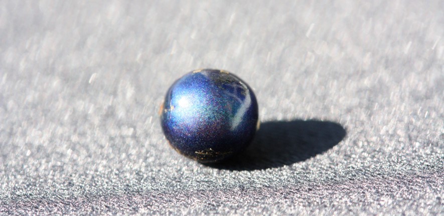 The 'strange and beautiful' Pollia condensata berry may contain the secret to handedness. Image courtesy: Bioinspired photonics.