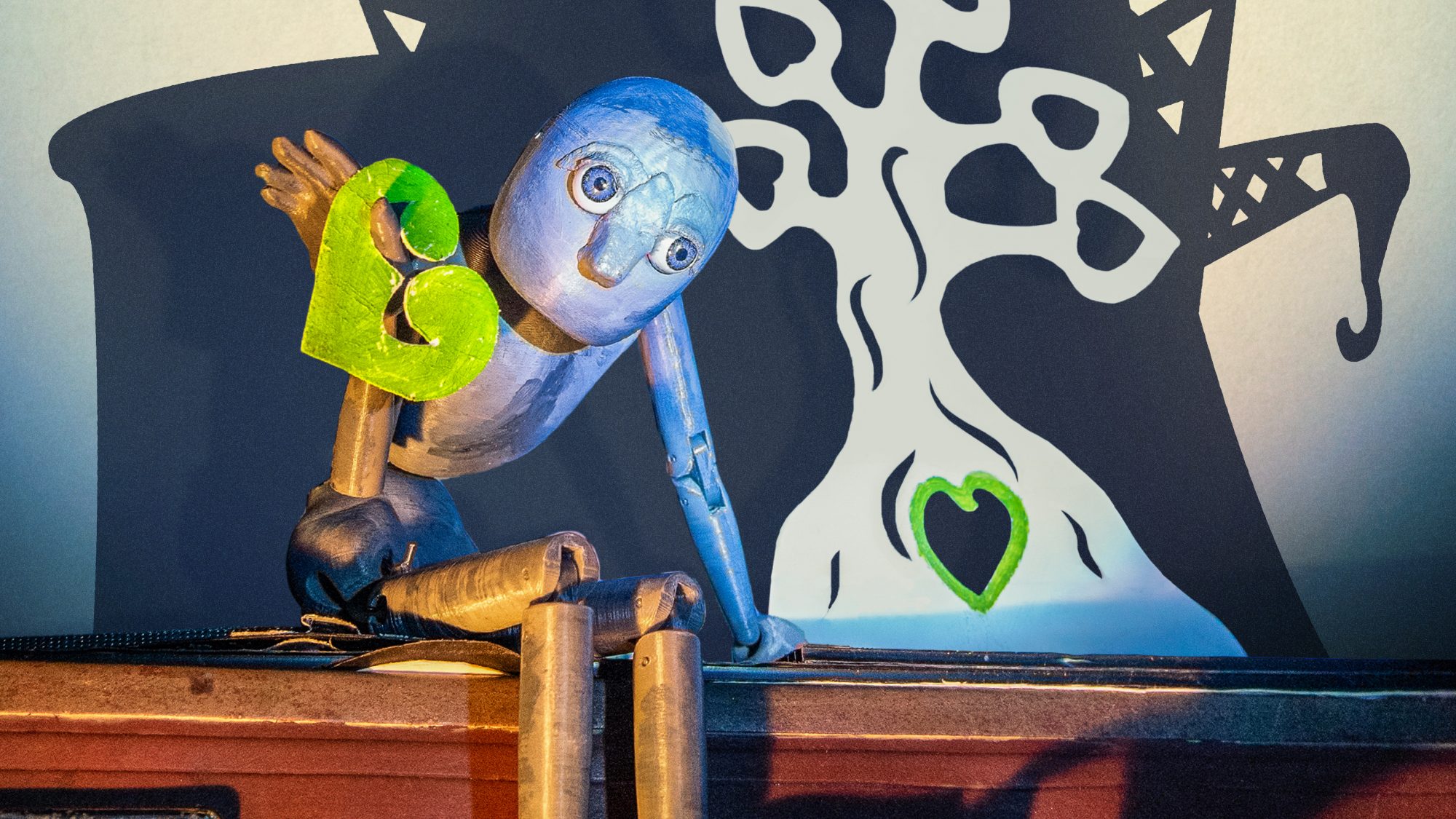 a scene from a puppet show