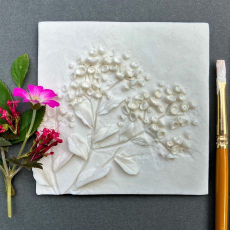 FULLY BOOKED Porcelain plant plaques